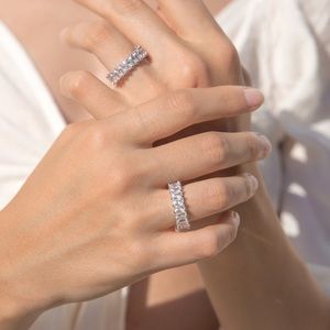 Size 8 diamond eternity band